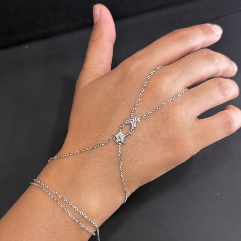 Çift Dolamalı Yıldız Silver Şahmeran resmi