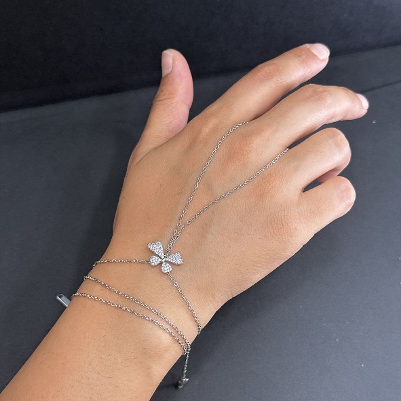 Dolamalı Taşlı Çelik Kelebek Şahmeran resmi