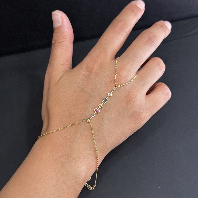 Minimal Renkli Taş Şahmeran resmi