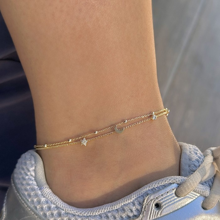 İkili Charm Detaylı  Halhal resmi