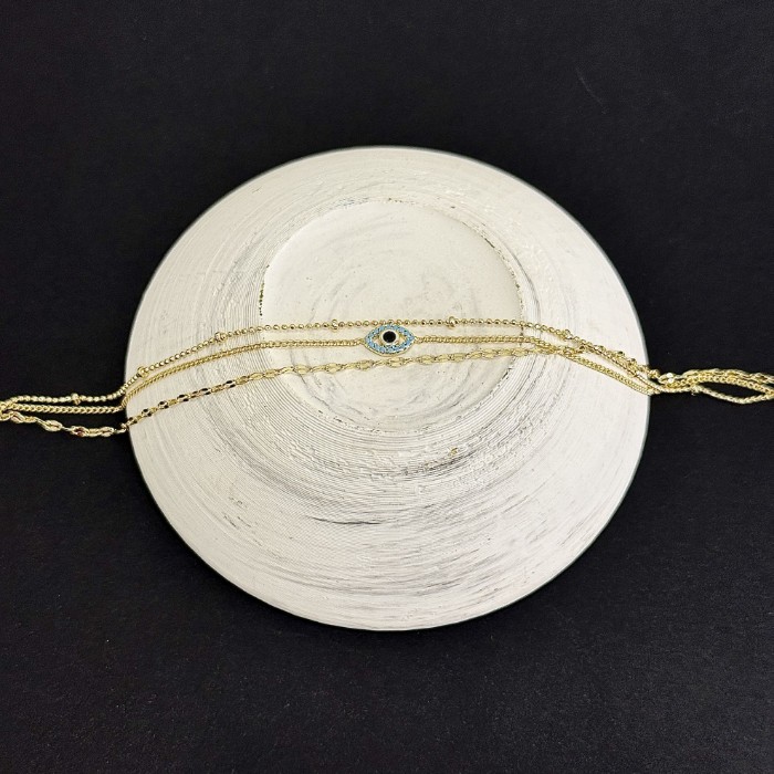 Üçlü Göz Detaylı Halhal resmi