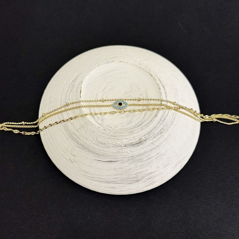 Üçlü Göz Detaylı Halhal resmi