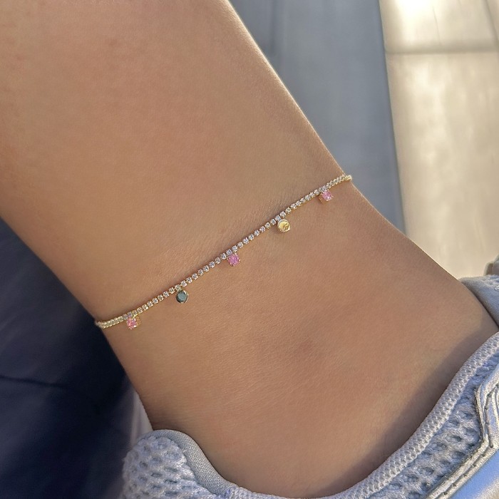 Suyolu Kalp Pembe Boncuk Halhal resmi