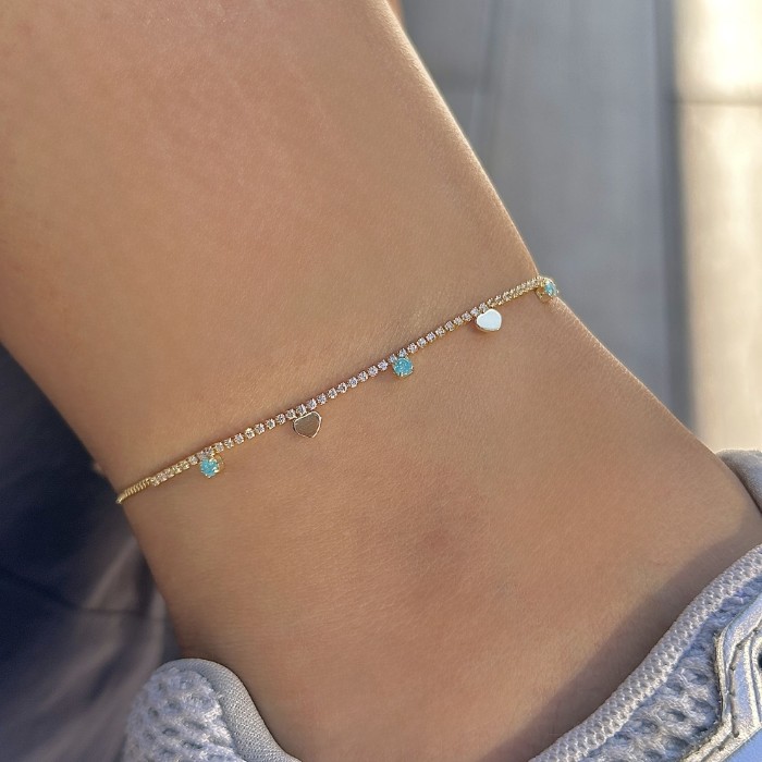 Suyolu Kalp Mavi Boncuk Halhal resmi