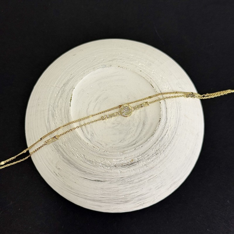 İkili Ortası Taş Detay Halhal resmi