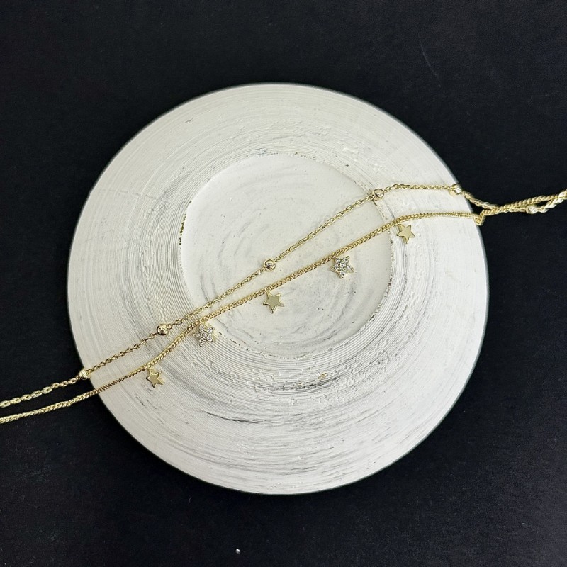 İkili Sıra Yıldız Detay Halhal  resmi