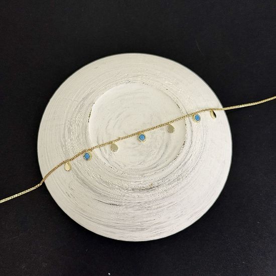 Mavi Boncuk Damla Plaka Halhal  resmi