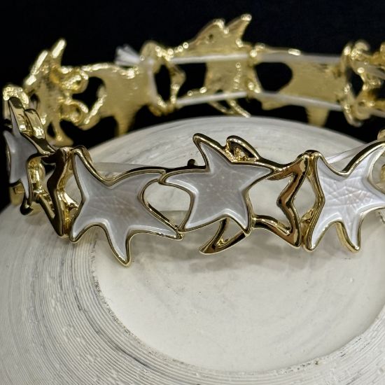 Lastikli Yıldız Detay Sedef Bileklik resmi