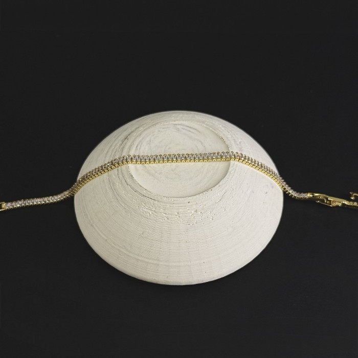 Baget Suyolu Gold Bileklik resmi