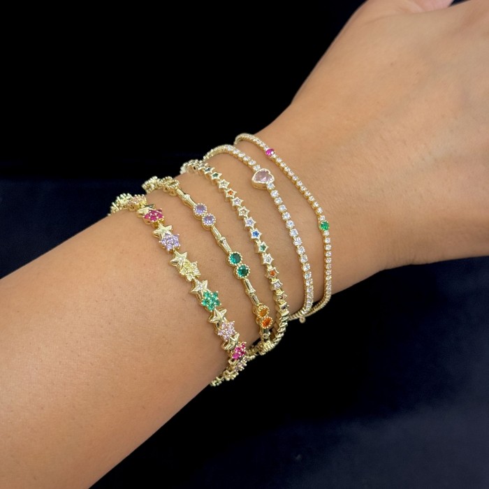 Minimal Renkli Suyolu Bileklik resmi