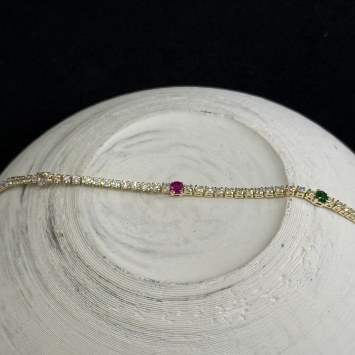 Minimal Renkli Suyolu Bileklik resmi