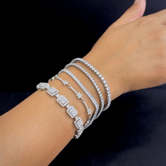 Silver Mini Yıldız Bileklik resmi