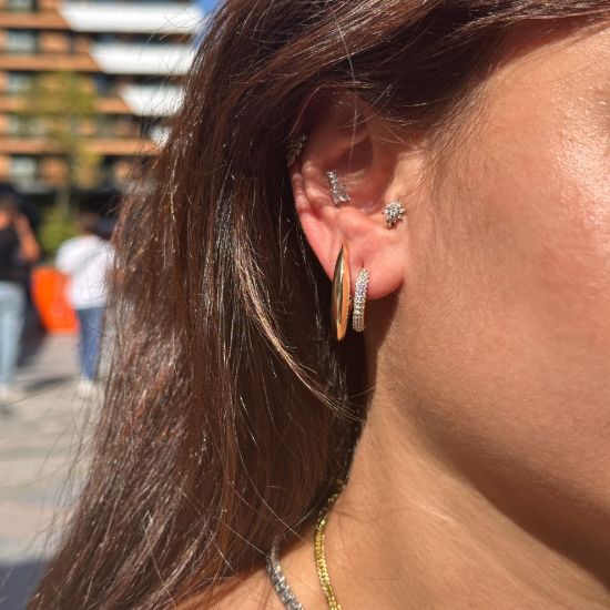 İki Renk İki Görünüm Küpe resmi