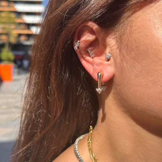 Ok Ön-Arka Takmalı Küpe resmi