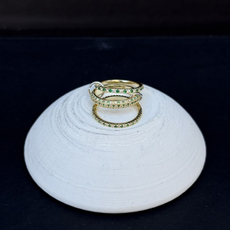 Ful Taşlı Yeşil Taşlı Yüzük resmi