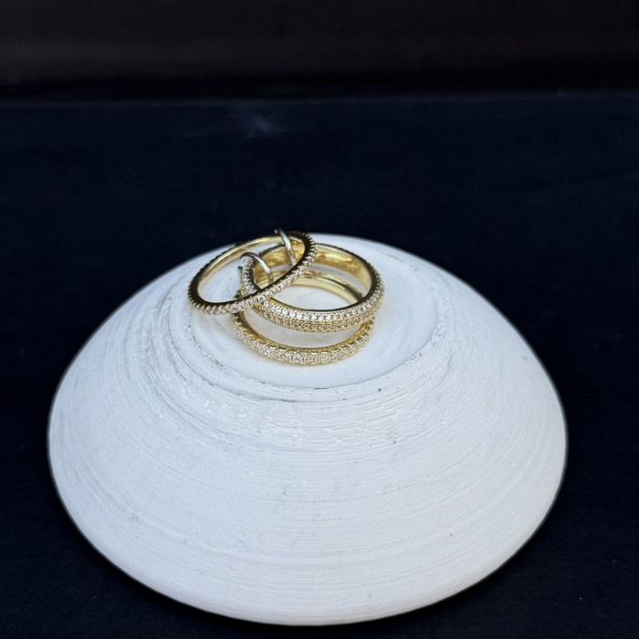 Ful Taşlı Yüzük Gold resmi