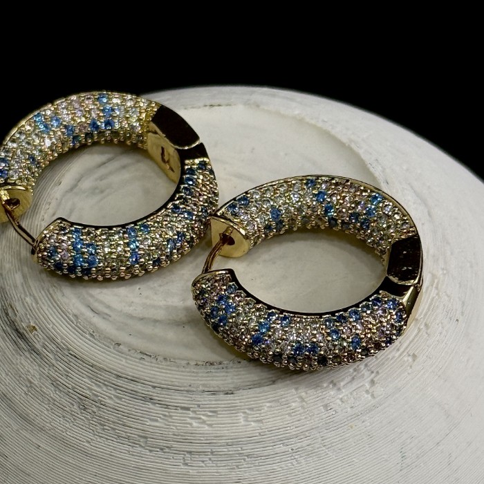 Ful Taş Halka Küpe resmi