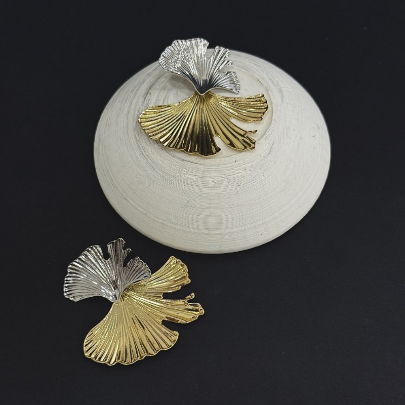 Silver-Gold İstiridye Küpe resmi