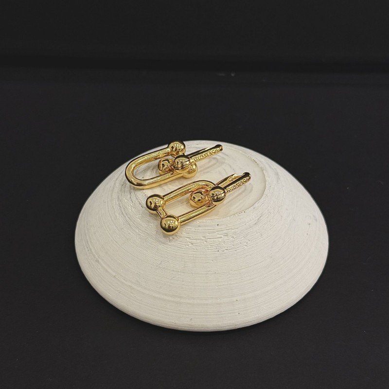 Tiff Taşsız Gold Küpe resmi