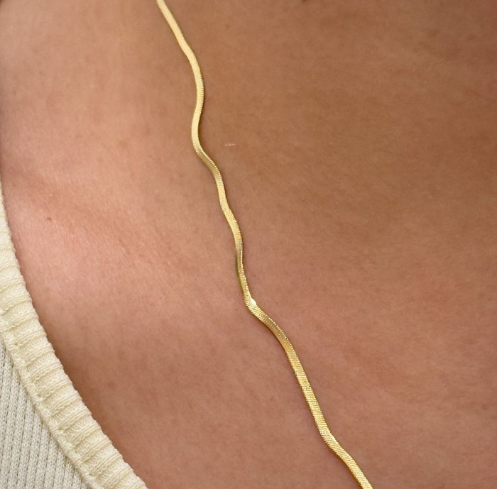 Çelik İnce İtalyan Zincir Gold resmi