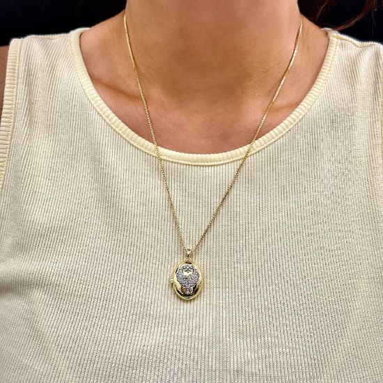 Çelik Alya Kolye Gold resmi
