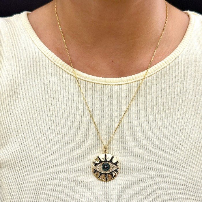 Büyük Göz Detay Kolye resmi