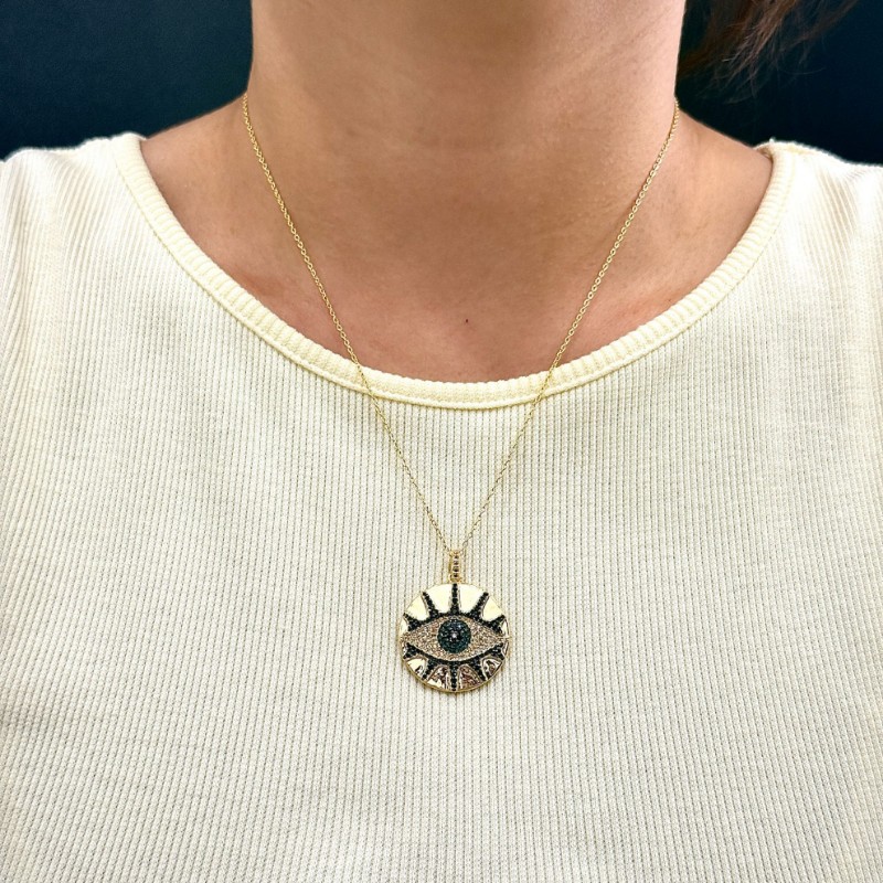 Büyük Göz Detay Kolye resmi