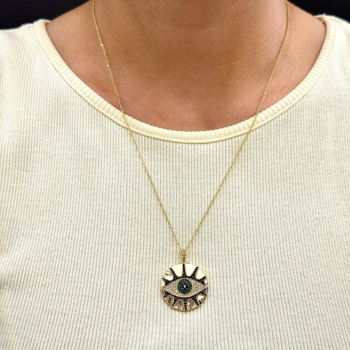 Büyük Göz Detay Kolye resmi