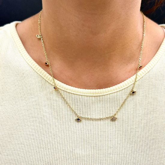 Minimal Göz Sallantılı Kolye resmi