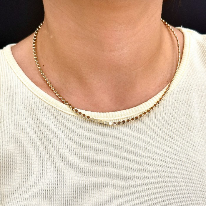 Xuping Pul Ezme Zincir 45 cm Gold resmi