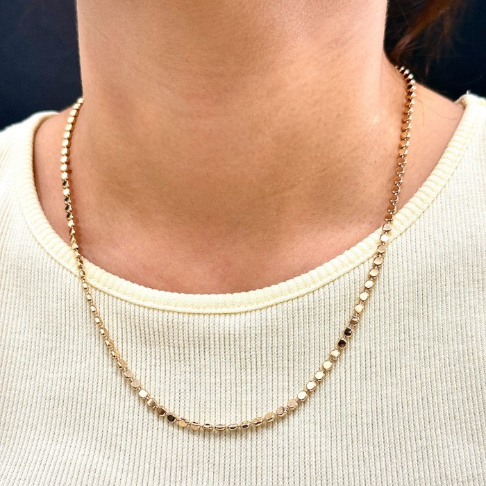 Xuping Pul Ezme Zincir 50 cm Gold resmi