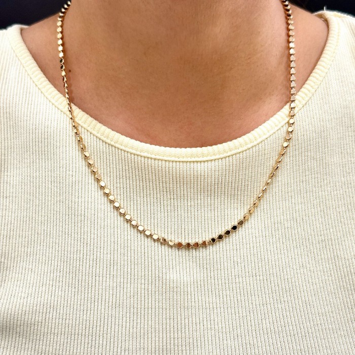 Xuping Pul Ezme Zincir 50 cm Gold resmi