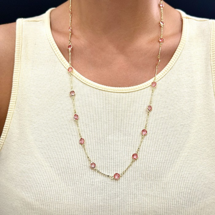 Pembe Taş Kolye resmi