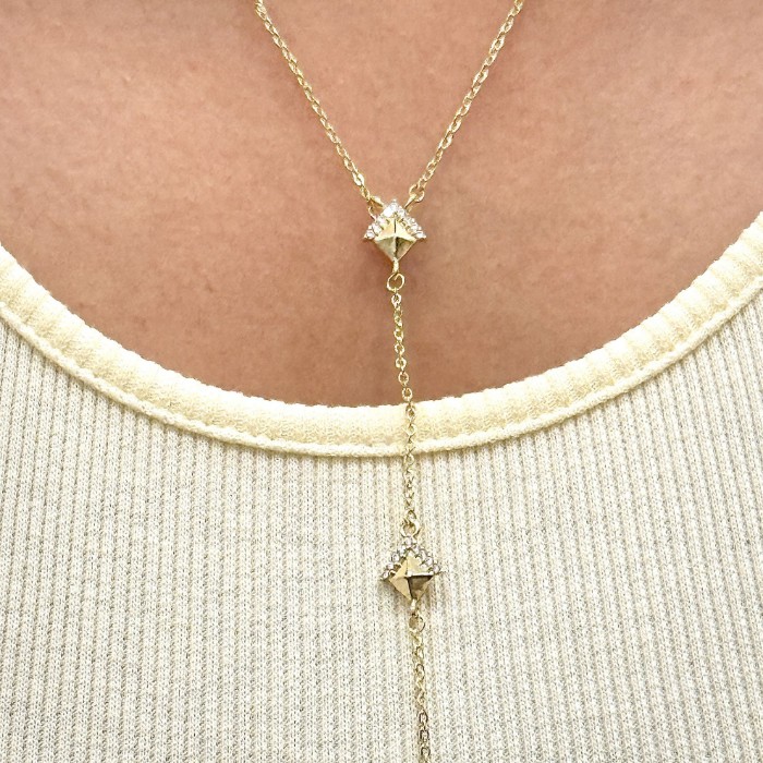 Y Kolye Karo Gold resmi