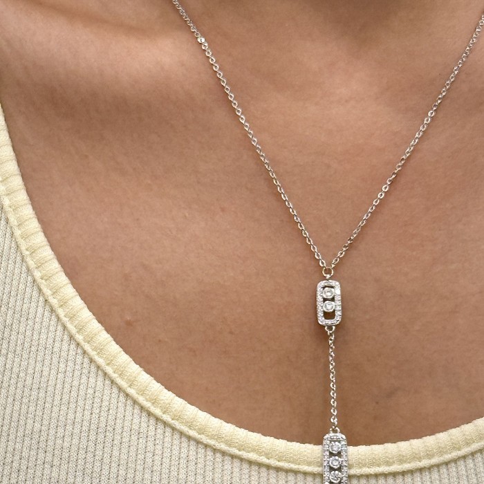 Y Kolye Messi Silver resmi