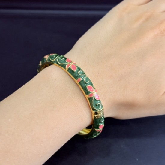 Mineli Papatya Desenli Bileklik resmi