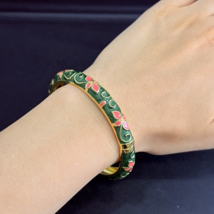 Mineli Papatya Desenli Bileklik resmi