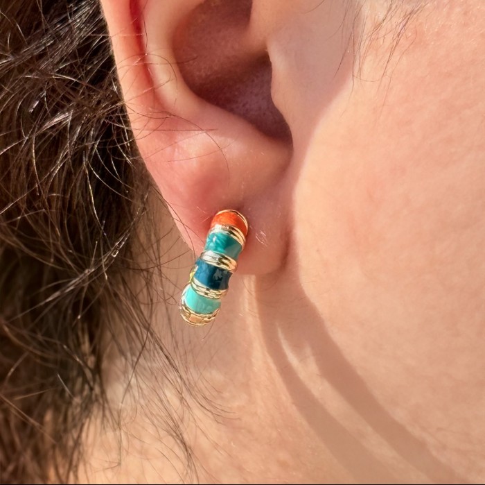 Çok Renkli Parlak Kaplama Bilezik resmi