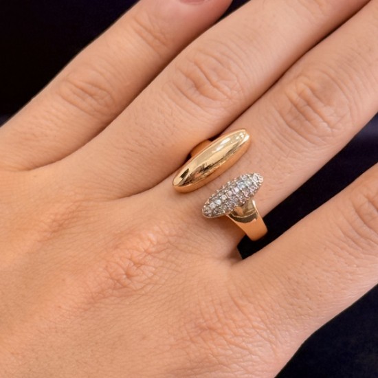 Parlak İkili Form Yüzük resmi