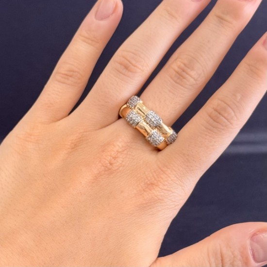 Blok Taşlı Zarafet Yüzük resmi