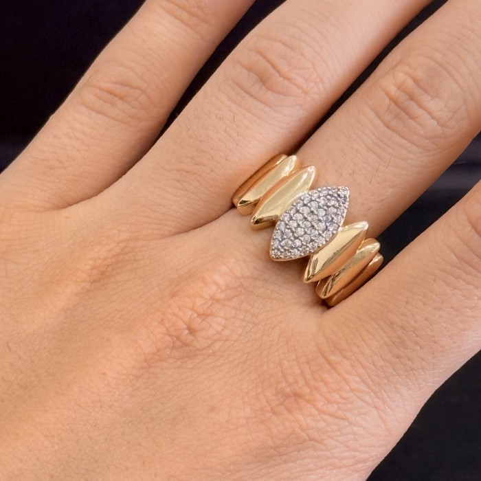 Marquise Taşlı Modern Yüzük resmi