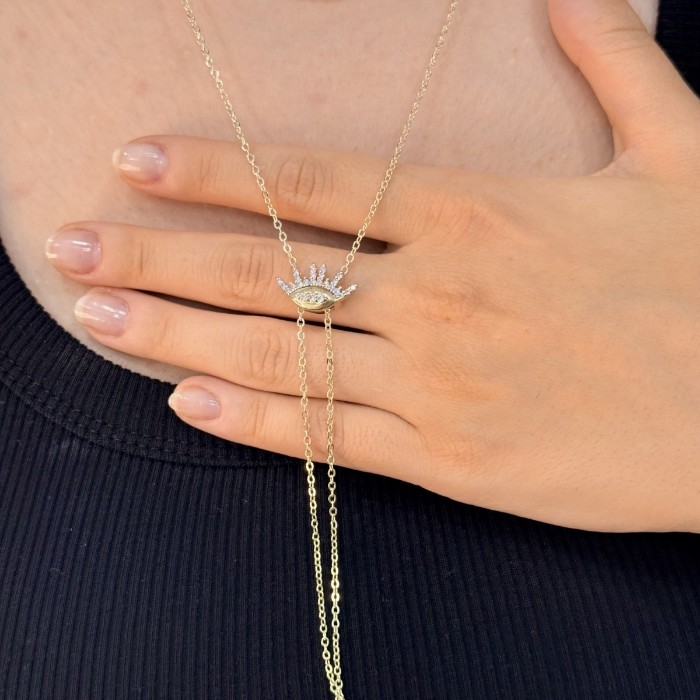 Nazar Gözü Detaylı Kolye resmi