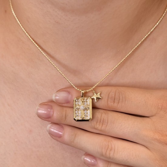Yıldız Işıltılı Kolye – Parlaklığını Hediye Et resmi