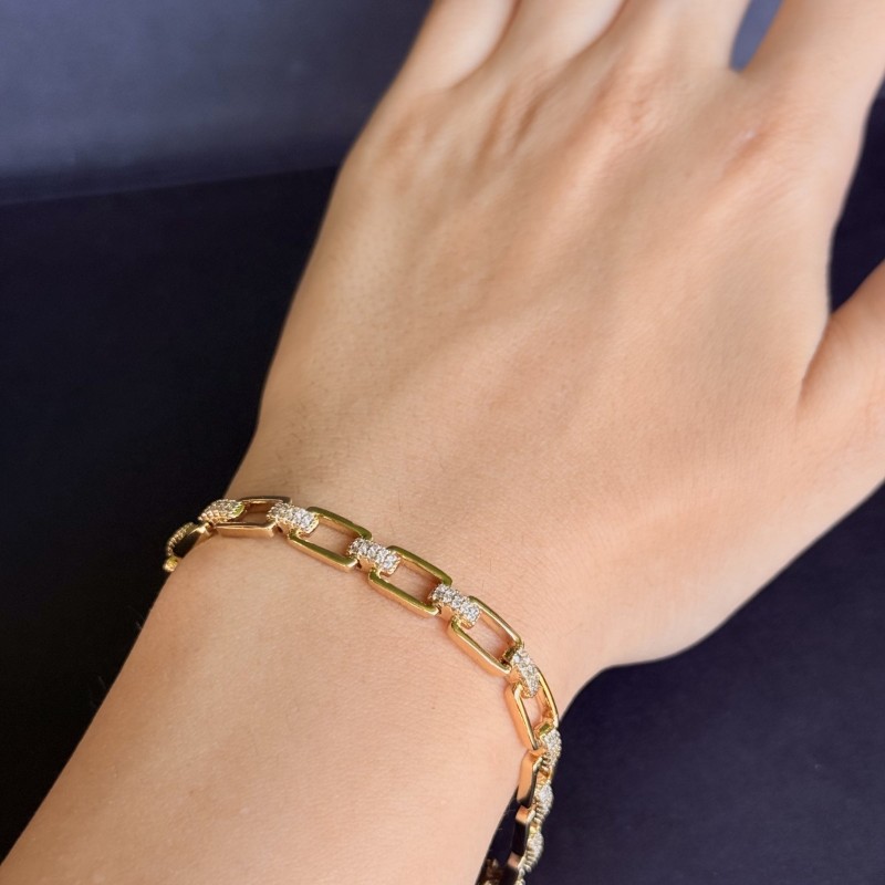 Dikdörtgen Halkalı Taşlı Bilezik resmi