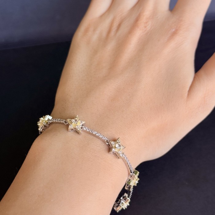 Sarı Taşlı Yıldız Figürlü Bilezik resmi