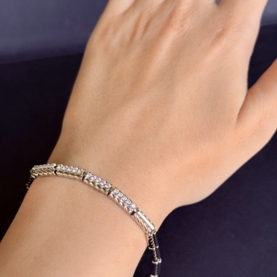 Örgü Motifli Dikdörtgen Bilezik Xuping  resmi