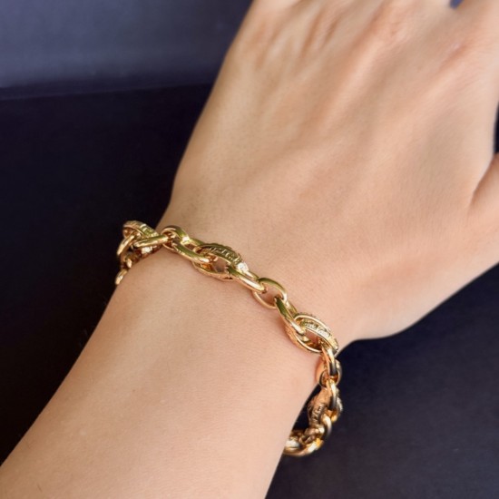 Özel Dokulu Oval Halka Bileklik Xuping  resmi