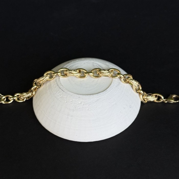 Özel Dokulu Oval Halka Bileklik Xuping  resmi