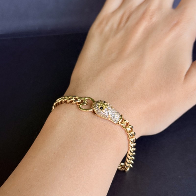 Taşlı Panter Başlı Bileklik Xuping  resmi