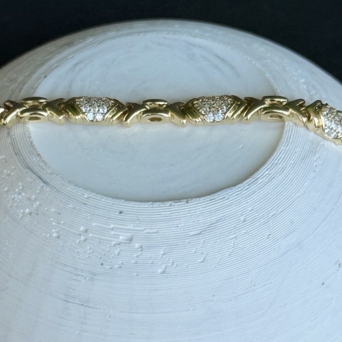 Geometrik Taşlı Tasarım Xuping  resmi